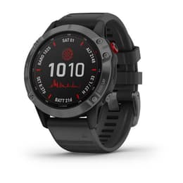 Horloges Garmin Cardio GPS Fēnix 6 Pro Solar Edition - Zwart