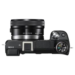 Hybride camera Alpha NEX-6 - Zwart + Sony Sony E 16-50 mm f/3.5-5.6 PZ OSS f/3.5-5.6