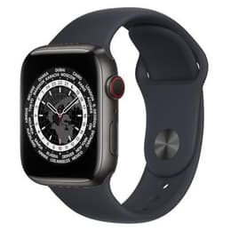 Apple Watch Series 7 (2021) GPS + Cellular 41 mm - Titanium Spacezwart