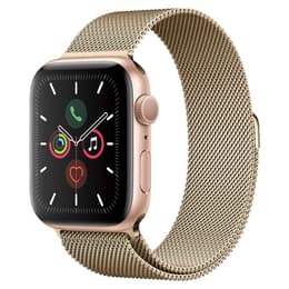 Apple Watch Series 5 (2019) GPS 40 mm - Aluminium Goud - Milanees bandje Roze