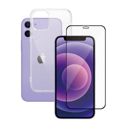 Hoesje 360 iPhone 12 mini en beschermend scherm - TPU - Transparant