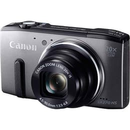Compactcamera PowerShot SX270 HS - Grijs/Zwart + Canon 20X IS Zoom Lens f/3.5-6.8