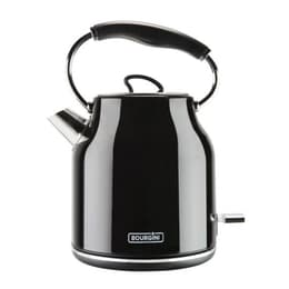 Bourgini Retro Waterkoker Deluxe Zwart 1,7000L - Waterkoker