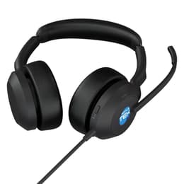 Evolve 2 50 geluidsdemper Hoofdtelefoon - bedraad + draadloos microfoon Zwart