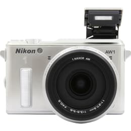 1 AW1 - Zilver + Nikon Nikon AW 11-27.5mm f/3,5-5,6 f/3.5-5.6