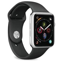 Apple Watch Series 6 (2020) GPS 44 mm - Aluminium Zilver - Sportbandje Zwart