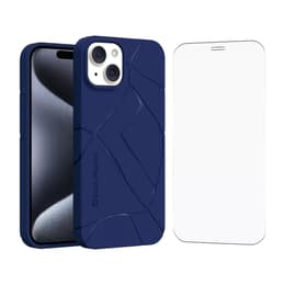Back Market Hoesje iPhone 13 en beschermend scherm - GRS 4.0 Gerecycled plastic - Blauw