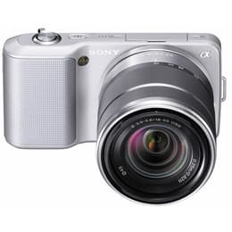 Hybride camera - Sony Alpha NEX-3 Grijs + Lens Sony E 18-55mm f/3.5-5.6 OSS