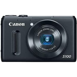 Compactcamera PowerShot S100 - Zwart + Canon Zoom Lens 5x iS 24-120mm f/2.0-5.9 f/2.0-5.9