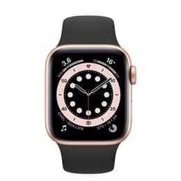 Apple Watch Series 5 (2019) GPS 44 mm - Aluminium Goud - Sportbandje Zwart