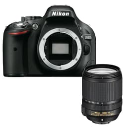 Reflex Nikon D5200 - Zwart + Lens  18-140mm f/3.5-5.6GEDVR