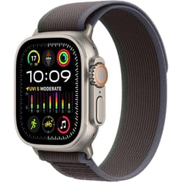 Apple Watch Ultra 2 (2023) GPS + Cellular 49 mm - Titanium Naturel titanium - Trail-bandje Zwart