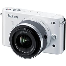 Hybride camera 1 J2 - Wit + Nikon 1 Nikkor VR 30-110mm f/3.8-5.6 f/3.8-5.6