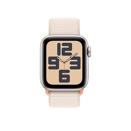 Apple Watch Series 9 (2023) GPS 45 mm - Aluminium Sterrenlicht - Geweven sportbandje Sterrenlicht