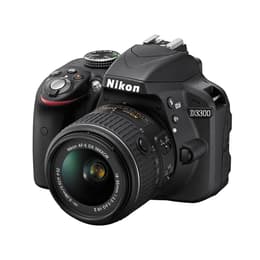 Reflex D3300 - Zwart + Nikon AF-S DX Nikkor 18-55mm f/3.5-5.6G VR II + AF-S DX Nikkor 55-200mm f/4-5.6G VR II f/3.5-5.6 + f/4-5.6