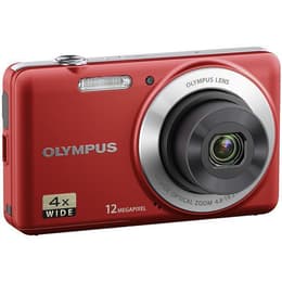 Compactcamera VG-110 - Rood + Olympus Olympus Wide Optical Zoom 27-108mm f/2.9-6.5 f/2.9-6.5