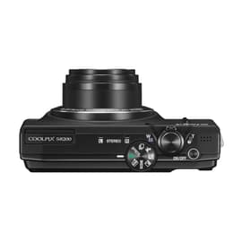 Compactcamera Coolpix S8200 - Zwart + Nikon Nikkor 14x Wide Optical Zoom ED VR 4,5-63,0mm f/3,3-5,9 f/3,3-5,9
