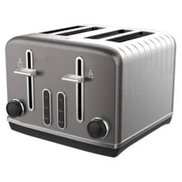 Broodrooster Tesco Deco 4 Slice Toaster DEC4TTGR21 sleuven - Grijs