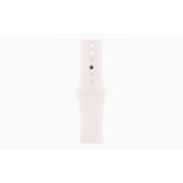 Apple Watch Series 10 (2024) GPS 42 mm - Aluminium Roségoud - Sportbandje Sterrenlicht