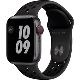 Apple Watch Series 6 (2020) GPS + Cellular 44 mm - Aluminium Spacegrijs - Sportbandje van Nike Zwart