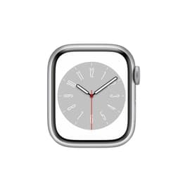 Apple Watch Series 9 (2023) GPS 45 mm - Aluminium Zilver - Sportbandje Zwart