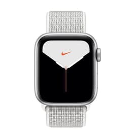 Apple Watch (Series 4) 2018 GPS 44 mm - Aluminium Zilver - Sport armband Grijs