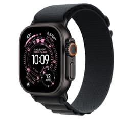 Apple Watch (2025) GPS + Cellular 49 mm - Titanium Zwart - Alpine-bandje Zwart