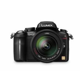 Spiegelreflexcamera - Panasonic Lumix DMC-GH2 Zwart + Lens Panasonic Lumix G Vario 14-45mm f/3.5-5.6 ASPH Mega OIS