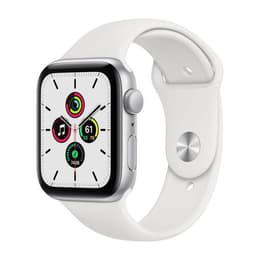 Apple Watch Series 4 (2018) GPS + Cellular 44 mm - Aluminium Zilver - Sportbandje Wit