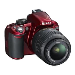 Spiegelreflexcamera D3100 - Rood + Nikon AF-S DX Nikkor 18-55mm f/3.5-5.6G VR f/3.5-5.6