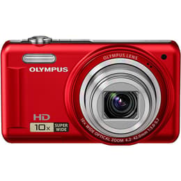 Compactcamera VR-310 - Rood + Olympus Wide Optical Zoom 24-240 mm f/3-5.7 f/3-5.7
