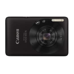 Compactcamera Digital IXUS 100 IS - Zwart + Canon Zoom Lens 3x IS 33-100mm f/3.2–5.8 f/3.2–5.8