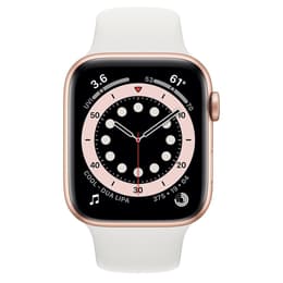 Apple Watch (Series 5) 2019 GPS 40 mm - Aluminium Goud - Sport armband Wit