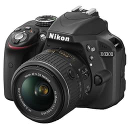 Reflex D3300 - Zwart + Nikon Nikon AF-P DX 18-55mm f/3.5-5.6G VR f/3.5-5.6G