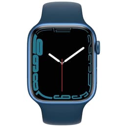 Apple Watch (Series 6) 2020 GPS + Cellular 44 mm - Aluminium Blauw - Geweven sportbandje Blauw
