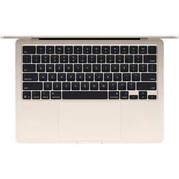 MacBook Air 13" (2025) - Apple M4 met 10‑core CPU en 10-core GPU - 16GB RAM - SSD 512GB - Standaarddisplay - AZERTY - Frans