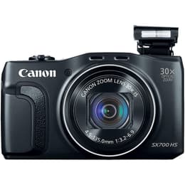 Compactcamera PowerShot SX700 HS - Zwart + Canon Zoom Lens 30X IS 4.5-135mm f/3.2-6.9 f/3.2-6.9