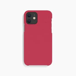 Hoesje iPhone 12 Mini - Natuurlijk materiaal - Rood