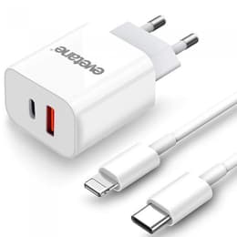 Kabel en Wandplug (USB + USB-C) 20W - Evetane