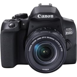 Reflex EOS 850D - Zwart + Canon Canon Zoom Lens EF-S 18-55mm F/4-5.6 IS f/4-5.6
