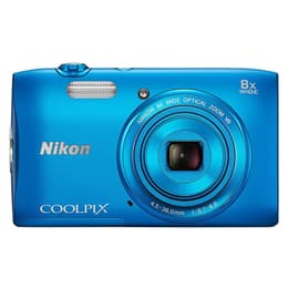Compactcamera Nikon S3700 - Blauw + Lens Nikon 25-200 mm f/3.7-6.6