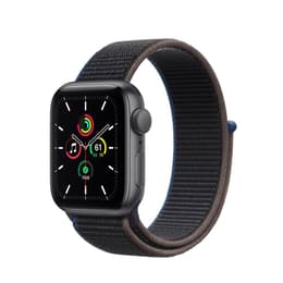 Apple Watch (Series SE) 2020 GPS 40 mm - Aluminium Spacegrijs - Geweven sportbandje Antraciet/Zwart