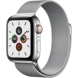 Apple Watch (Series 5) 2019 GPS + Cellular 40 mm - Roestvrij staal Zilver - Milanees Zilver