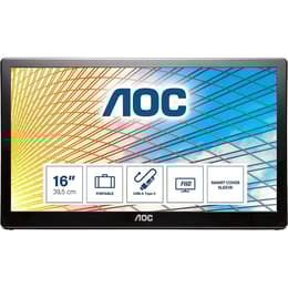 15,6-inch Aoc E1659FWU 1366 x 768 LED Beeldscherm Zwart
