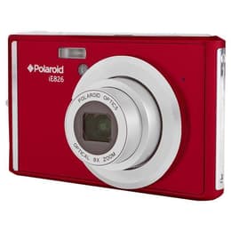 Compactcamera Polaroid IE826 - Rood + Lens 8X Optical Zoom Lens