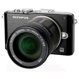 Hybride camera PEN E-PL3 - Zilver + Olympus M.Zuiko Digital 14-150mm f/4-5.6 II f/4-5.6