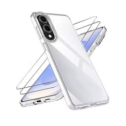 Hoesje Galaxy S25 Edge en 2 beschermende schermen - TPU - Transparant