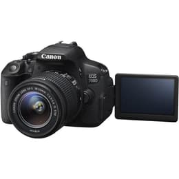 Spiegelreflexcamera EOS 700D - Zwart + Canon EF-S 18-55mm f/3.5-5.6 IS STM + EF-S 55-250mm f/4-5.6 f/3.5-5.6 + f/4-5.6