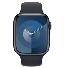 Apple Watch Series 9 (2023) GPS 45 mm - Aluminium Midnight - Sportbandje Midnight