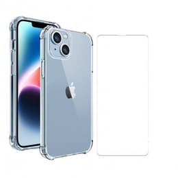 Hoesje iPhone 14 Plus en beschermend scherm - TPU - Transparant